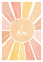 Positive Affirmations Sunburst Plakat / 50x70