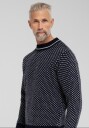 Dovre Pullover 'strik' 100% ull Navy
