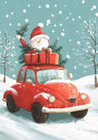 Christmas Road Trip Plakat Plakat / 100x150cm