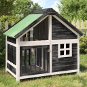 Vidaxl Hundekennel Grå 96X60.5X87 cm Heltre Furu