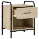vidaXL Nattbordskap Sonoma eik 40 x 30 x 50 cm Konstruert tre