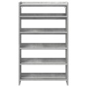  Skohylle betonggrå 60x25x100 cm konstruert tre 8721158649034