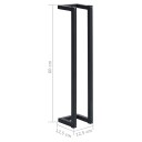 vidaXL Håndklestativ svart 12,5x12,5x60 cm jern