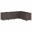 Plantekasse brun 160x120x53 cm PP