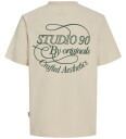 Jack & Jones Jorniagara Typo Tee Ss Crew Neck Jnr Beige 140