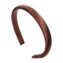 By Lyko Thin Satin Padded Diadem Brown