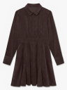 Vero Moda Aware Ane Long Sleeve V Neck Short Dress Brun XXL