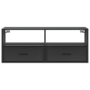  TV-benk svart 100x31x39,5 cm konstruert tre og metall 8721102839887