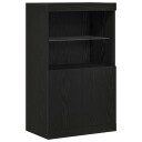 Serviesskap Svart 60 x 37 x 100 cm Konstruert tre