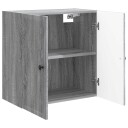 vidaXL Vegghengt skap Grå Sonoma 59 x 31 x 60 cm Konstruert tre