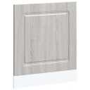  Oppvaskmaskin panel grå sonoma 60x1,5x67 cm konstruert tre 8721158420091