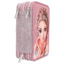 TOPModel Triple Pencil Case GLITTER QUEEN  0412522 