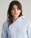 Teens hettegenser med ensfarget logo FRESH BLUE 170