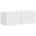  TV Veggskap 2 pcs Glanset Hvit 60 x 31 x 29.5 cm Konstruert tre