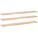  Flytende hyller 3 stk 140x20x2 cm ubehandlet heltre akasie