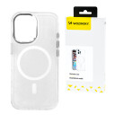 Wozinsky Glitter MagSafe deksel for Samsung Galaxy S25+ Gjennomsiktig