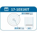 Remskivesett veivaksel IJS GROUP 17 1031KIT