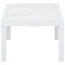 vidaXL Hagebord hvit 78x55x38 cm plast