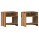  Nattbord 2 stk artisan eik 40x30x40 cm konstruert tre 8721158433701