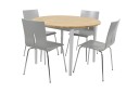 Spisegruppe Phorma med 4 Gyda Stol   Brun