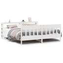  Sengeramme uten madrass hvit 180x200 cm heltre furu 3306256