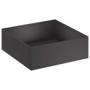 vidaXL Hageblomsterpotte Svart 60 x 60 x 20 cm Kaldvalsestål