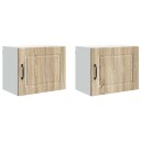  Kjøkkenskap 2 pcs Sonoma eik 50 x 31 x 40 cm Konstruert tre