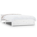 vidaXL Sengeramme hvit heltre 140x200 cm