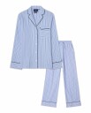 Lexington Home Flannel Pajama Set   Blue   M