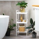 Selgro Nattbord nattbord skap hylle 3 hyller ModernHome Hvit