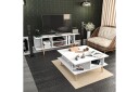 Andifli Sofabord 89x44x89 cm - Hvit