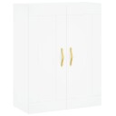  Veggmontert skap hvit 69,5x34x90 cm konstruert tre