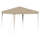 vidaXL Pop-up Festtelt 288 x 288 x 245 cm Krem Oxford Stoff