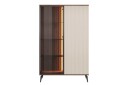 Akinari Vitrineskap 103x162 cm   Brun / Beige