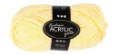 Creativ Company Acrylic yarn Light yellow 50gr 80m