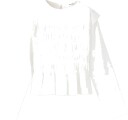 Mango Fitted Honeycomb T Shirt   NATURAL WHITE   7 8