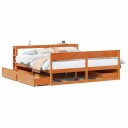  Sengeramme uten madrass voksbrun 180x200 cm heltre furu 3306374
