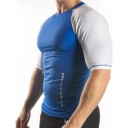 Nordic Fighter Rashguard Medium Sleeve Løpetrøyer Blue/White L