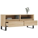 vidaXL TV-benk sonoma eik 100x34,5x44,5 cm konstruert tre