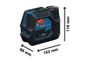 Bosch Gcl 12 v-50-22 Cg Kombilaser Grønn, Med Batterier Og Roterende Feste
