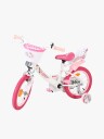 Volare Unicorn Barnesykkel 14" Med Støttehjul Og Pedalbrems Hvit
