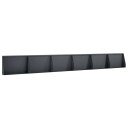 vidaXL Støttemur 6 stk. 60 x 12 x 40 cm Stål Antrasitt