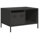  Salongbord svart 68,5x50x43,5 cm kaldvalset stål 8721102930379