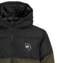 Jack & Jones Polstret Jakke   JjMaze   Rosin/BLOKKERING MED Whit   Jack & Jones   14 år (164)   Dunjakke Grønn Svart