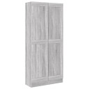 vidaXL Bokhylle gr? sonoma 82,5x30,5x185,5 cm konstruert tre