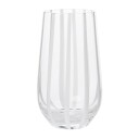 Broste Copenhagen Stripe drikkeglass 55 cl Clear-white stripes