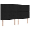 Box Spring Seng med Madrass Svart 180x200 cm Stoff