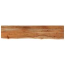  Vegghylle 180x40x3,8 cm rektangulær heltre akasie naturlig kant