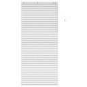 vidaXL Venetiansk persienne Hvit 110 x 250 cm 35 mm