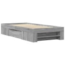  Sengeramme grå sonoma 90x200 cm konstruert tre 8721102855016